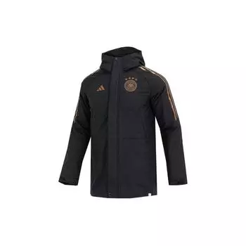 Adidas DFB Stadium Parka Зимняя мужская куртка Верхняя одежда Черный HC1293 S