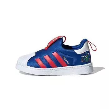 Adidas Disney x Superstar 360 Infant Goofy — синие детские кроссовки Scarlet Cloud-White FW1990
