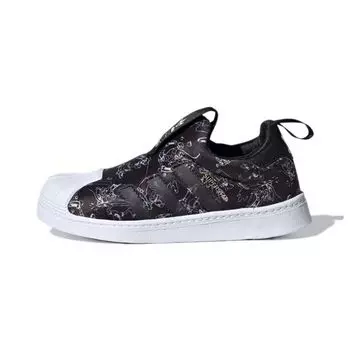 adidas Disney x Superstar 360 J Goofy — черные детские кроссовки Core-Black Cloud-White FW8040
