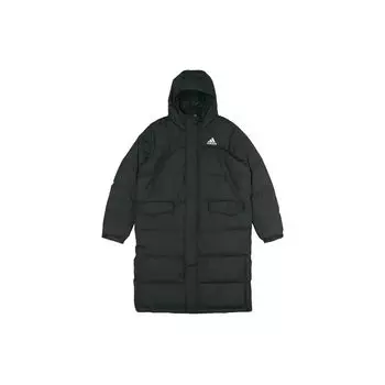 Adidas Длинный пуховик с капюшоном Мужская верхняя одежда Черный GK0664