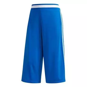 Adidas дышащие свободные простые повседневные укороченные брюки женские низы синего цвета CV9598 M