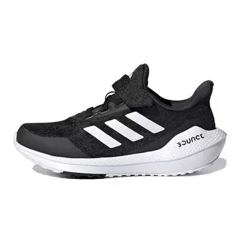 Adidas EQ21 Run Velcro J Черно-белые детские кроссовки Core-Black Cloud-White FX2254