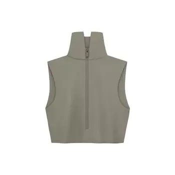 Adidas Fear Of God X Athletics Collection FW23 нейлоновый однотонный спортивный жилет с воротником-стойкой, женские жилеты Clay IV9295 XL