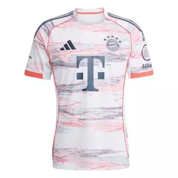Adidas ФК Бавария 25/26 Гостевая AEROREADY Удобная Универсальная Футболка с коротким рукавом Мужские Топы Белая JJ2143 XL