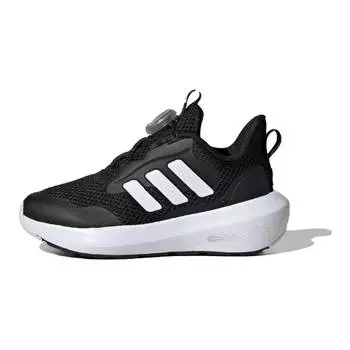 Adidas FortaRun 3.0 BOA K черные белые детские кроссовки Core-Black Cloud-White IF4126 30