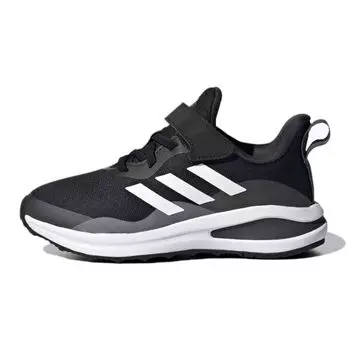 Adidas FortaRun Elastic J Black White Детские кроссовки Core-Black Cloud-White Grey-Six H04120 28