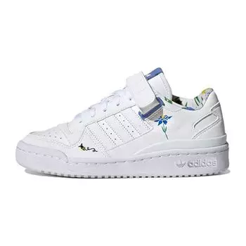 Adidas Forum Low Big Kid Save The Bees Детские кроссовки White Cloud-White Blue-Fusion HP6245 35
