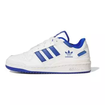 Adidas Forum Low CL J Белые Королевские Синие Детские Кроссовки Core-White IH7917 40