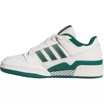Adidas Forum Low CL J White Collegiate Green Kids Кроссовки Cloud-White Silver-Green JI0404 35