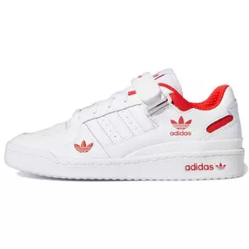 Adidas Forum Low Cloud Бело-красные кроссовки унисекс H01674 40