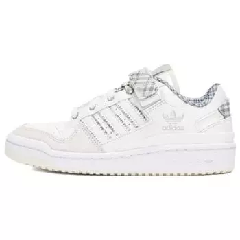 Adidas Forum Low Crystal White Plaid Женские кроссовки Cloud-White Off-White FZ5627 40