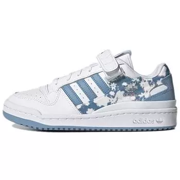 adidas Forum Low Floral - Женские кроссовки Ambient Sky White Cloud-White Legend-Ink GW4854 38