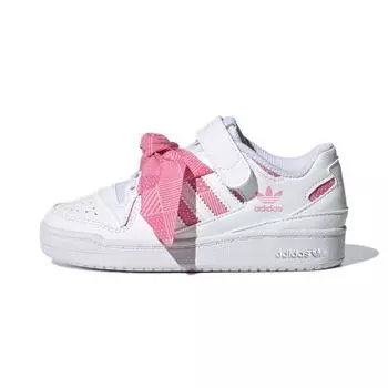 Adidas Forum Low J Polka-Dot Scarf Детские кроссовки White Cloud-White Light-Pink Q47376 28
