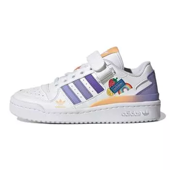 Adidas Forum Low J White Light Purple Детские кроссовки Cloud-White Magic-Lilac GY8209 36