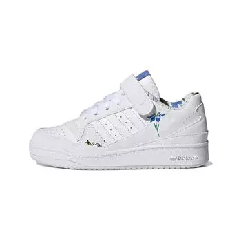 Adidas Forum Low Little Kid Save The Bees Детские кроссовки White Cloud-White Blue-Fusion HP6246 28
