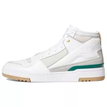 Adidas Forum Luxe Mid White Grey Мужские кроссовки Cloud-White Collegiate-Green Grey-One GX0519 36