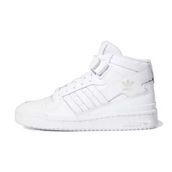 Adidas Forum Mid J Triple White Детские кроссовки Cloud-White FZ2086 38