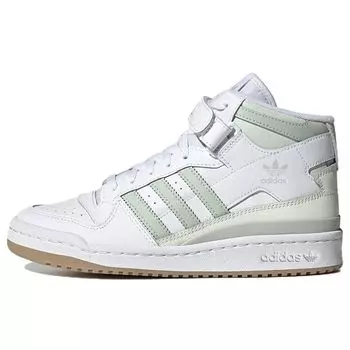 Adidas Forum Mid White Linen Green Женские кроссовки Cloud-White Gum GX4578 36