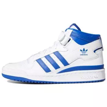 Adidas Forum Mid White Royal Blue Женские кроссовки Cloud-White G57985 36