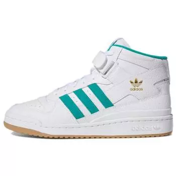 Adidas Forum Mid White Teal Мужские кроссовки Cloud-White Gold-Metallic Gum H00749 47