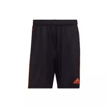 Adidas Футбольные шорты Tiro Essentials с тремя полосками и цветным логотипом, эластичным поясом, мужские шорты черного цвета HM7934 XXL