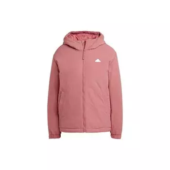 Adidas FW22 Сплошной цвет Спорт на открытом воздухе с капюшоном Хлопковая куртка Женская верхняя одежда Rock-Layer-Pink HM2266 S