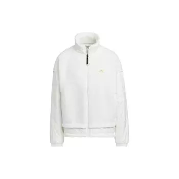 Adidas FW23 Год Дракона Серия CNY Двусторонняя флисовая повседневная свободная куртка с вышивкой Женские куртки Han-Jade-White IX5957 S