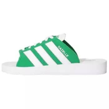 Adidas Зеленые женские шлепанцы Gazelle Beach Slides Кроссовки Обувь-Белые JQ7426 39