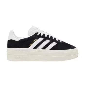 Adidas Gazelle Bold Black White Женские кроссовки Core-Black Cloud-White Core-White HQ6912