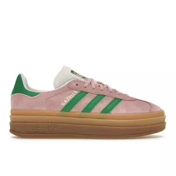 Adidas Gazelle Bold True Pink Green Женские кроссовки Cloud-White IE0420 38