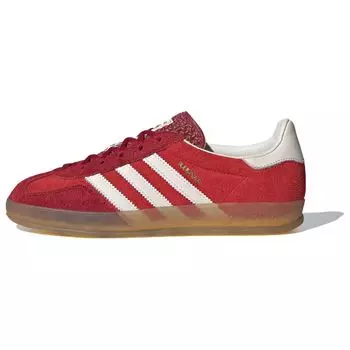 Adidas Gazelle Indoor Active Maroon Gum Женские кроссовки Red Off-White IE1051 43
