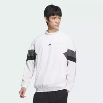 Adidas Golf 24 YearS Fw Men S Ветрозащитный Windlady Длинный рукав Пуловер Im7224 Белый IM7224 (white)/M