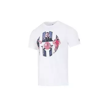Adidas Harden Logo Graphic Running Training Спортивная футболка с коротким рукавом Мужские топы Белые HS4326 XXL