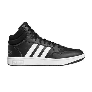 Adidas Hoops 3.0 Mid Core Черные мужские кроссовки Cloud-White Grey-Six GW3020 46