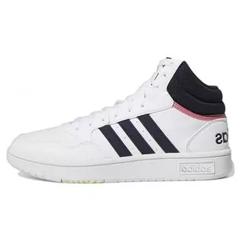 Adidas Hoops 3.0 Mid White Rose Tone Женские кроссовки Cloud-White Legend-Ink GW5455
