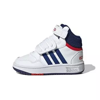 Adidas Hoops Mid I White Victory Blue Детские кроссовки Cloud-White Better-Scarlet GZ9650 23