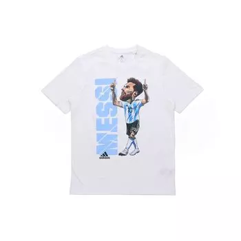 Adidas Icon Tee Повседневная футбольная рубашка с коротким рукавом Мужские топы Белые HA5451 M