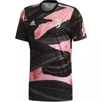 Adidas Футболка для презентации ФК «Ювентус» 2020/21, удобная, влагоотводящая, универсальная, с круглым вырезом, коротким рукавом, ретро-футболка FR4236 L