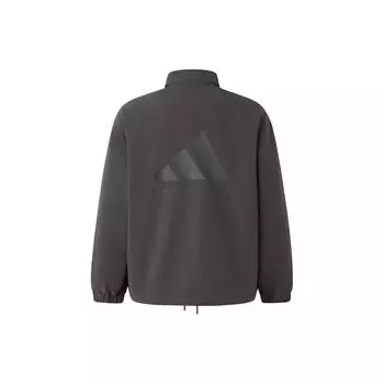 Adidas Коллекция 2024 Глава 02 Куртка-поло с буквенным логотипом на потайных пуговицах Куртки унисекс Темно-серый IW1635