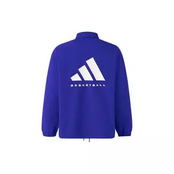 Adidas Коллекция 2024 Глава 02 Куртка-поло с буквенным логотипом на потайных пуговицах Куртки унисекс Ярко-синие IW1633 L