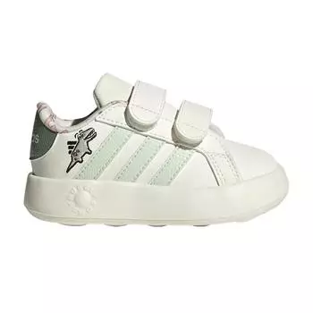 Adidas Кроссовки Grand Court 2.0 I Dino Baby Cream Off-White Linen-Green JI3898 25