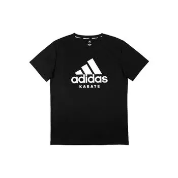Adidas Круглый вырез дышащая легкая свободная повседневная спортивная быстросохнущая футболка мужские топы ADICTKP-BW S