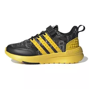 Adidas LEGO x Racer TR Little Kid Black Equipment Желтые детские кроссовки Core-Black Grey-Three GW1878 30