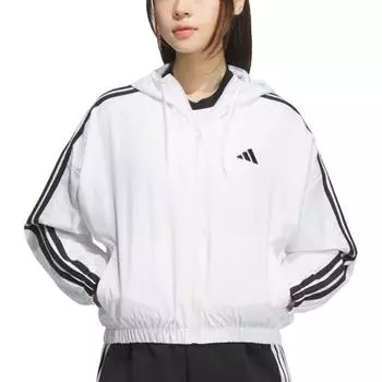 Adidas Легкая повседневная свободная куртка с капюшоном женские куртки белого цвета JZ2161 L