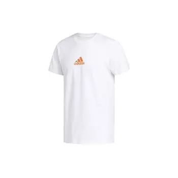 Adidas Lil Stripe Team Баскетбольная спортивная футболка с коротким рукавом Мужские топы белые FM4967 S