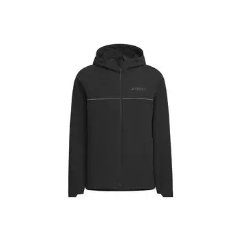 Adidas Куртка с капюшоном и логотипом, мужская куртка, черная IC7999 XS