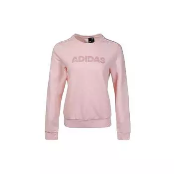 Adidas Спортивная толстовка с круглым вырезом и логотипом, женская толстовка розового цвета GR3749 M
