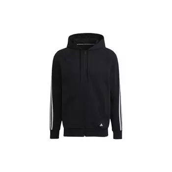 Мужская куртка с капюшоном на молнии с длинным рукавом Adidas Верхняя одежда Черный GM6450 XL