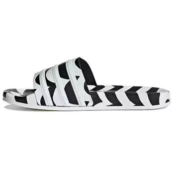 adidas Marimekko x Adilette Slide Laine Wave Женские кроссовки White Core-Black Cloud-White GW7536 36