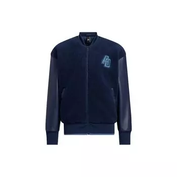 Adidas Monogram Zip Jacket Мужская верхняя одежда студенческий-темно-синий IB2726 L